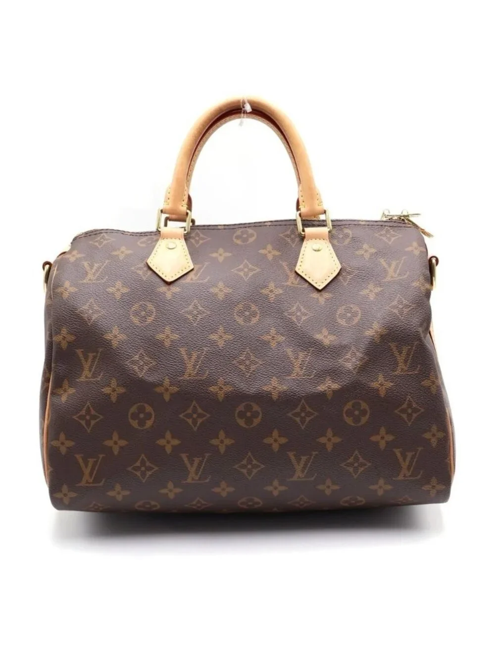Louis Vuitton Monogram Speedy Bandouliere 30 Leather 2-Way Bag Brown